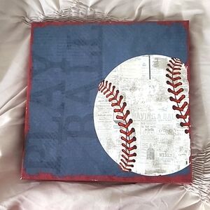 8×8 Baseball Decor Canvas